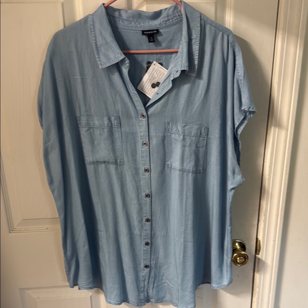 Torrid Denim Relaxed Fit Casual Shirt